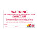 Uncommissioned Appliance Labels (packs of 25)